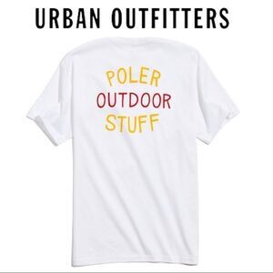 NEW Poler Urban Outfitters UO White Stamp Tee T-Shirt M